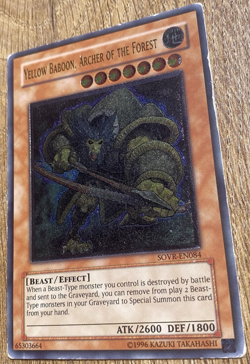 Yellow Baboon, Archer of the Forest | SOVR-EN084 | Ultimate Rare | YuGiOh | LP - Image 4