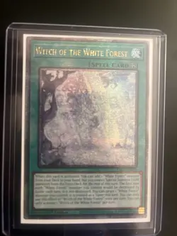 Yu-Gi-Oh 1x Witch Of The White Forest Quarter Century Secret Rare ALIN-EN058 - Image 1