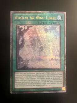 Yu-Gi-Oh 1x Witch Of The White Forest Quarter Century Secret Rare ALIN-EN058 - Image 3