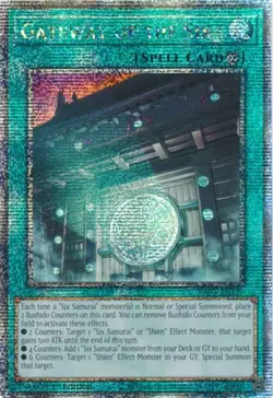 Yugioh! Gateway of the Six - RA03-EN229 - Quarter Century Secret Rare - 1st Edit - Image 1