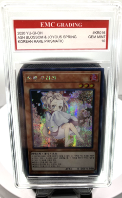 Ash Blossom & Joyous Spring - Korean YuGiOh Prismatic Art KR016 Rare GRADED 10 - Image 1