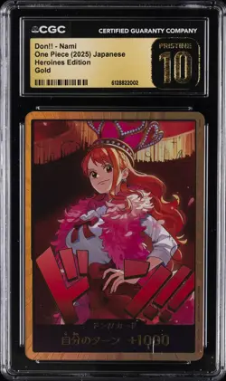 2025 ONE PIECE JPN HEROINES ED GOLD DON!! - NAMI CGC 10 PRISTINE - Image 1