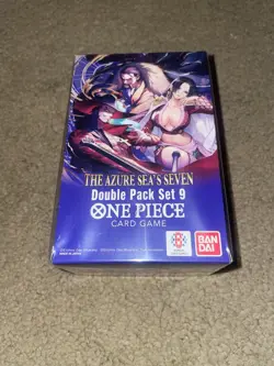 One Piece TCG Double Pack Set 9 The Azure Sea's Seven New Sealed - Image 1