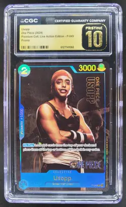 2024 ONE PIECE USOPP LIVE ACTION PROMO P-049 CGC 10 PRISTINE TL3 - Image 1