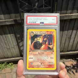 POKEMON TCG - DARK CHARIZARD POKEMON 4/82 PSA 9 TEAM ROCKET 1ST EDITION HOLO - Image 3