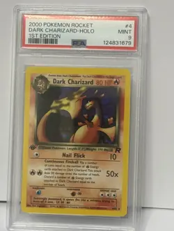 Dark Charizard - Holo - 1st Edition - PSA 9 - Team Rocket - 2000 - #4/82 Pokemon - Image 3