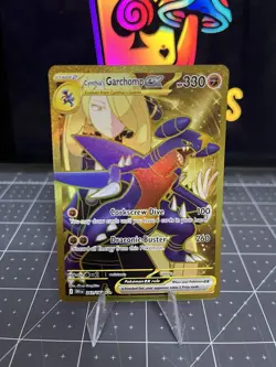 Pokemon Cynthia's Garchomp EX 330HP Hyper Rare Full Art Holo Card SV10 241/182 - Image 1