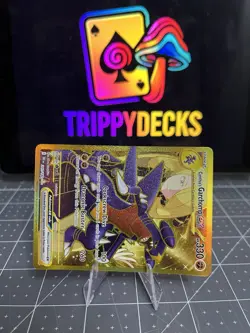 Pokemon Cynthia's Garchomp EX 330HP Hyper Rare Full Art Holo Card SV10 241/182 - Image 3