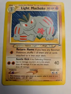 Pokemon TCG Neo Destiny Light Machoke Card 49/105 2002 - Image 1