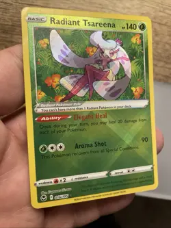 Radiant Tsareena Holo Card 016/195 Sword & Shield Silver Tempest NM+Bonus FREESH - Image 2
