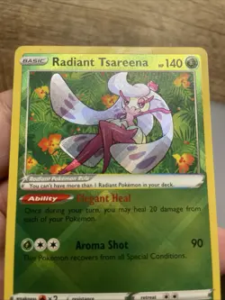 Radiant Tsareena Holo Card 016/195 Sword & Shield Silver Tempest NM+Bonus FREESH - Image 5