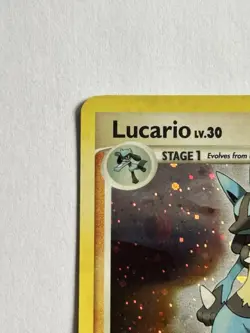 Lucario 6/130 Holo Diamond And Pearl Lightly Played Pokemon Card - Image 4