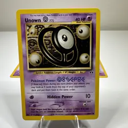 Pokemon TCG Neo Discovery Lot Unown Card Lot Of 3 - F N O - Image 2