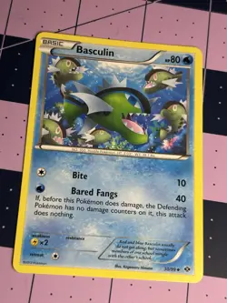 Pokemon TCG Basculin 30/99 Black & White Next Destinies Regular Uncommon Card - Image 1