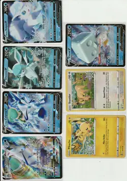 2021-2023 Pokemon 14 Card lot - Holiday Advent Calendar Promos Snowflake Stamp - Image 3