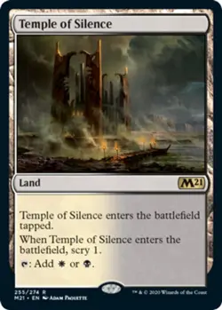 [4x] Temple of Silence Near Mint, English Core Set 2021 MTG Magic - Image 1