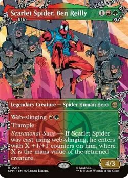 MTG Scarlet Spider, Ben Reilly - Borderless, NM-Mint, English Marvel's Spider-Ma - Image 1
