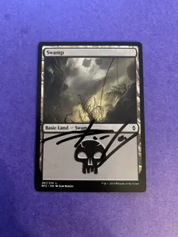 MTG Magic Swamp Signed Artist Proof X1 Battle For Zendikar Sam Burley - Image 1