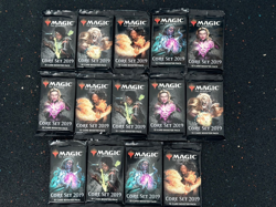 Magic: The Gathering Core Set 2019 (M19) 14 Draft Booster Packs | Factory Sealed - Image 1