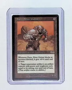MTG - Magic The Gathering - Karn, Silver Golem - Urza's Saga - NP/NM! - Image 3