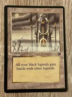 MTG - Unholy Citadel - Legends - NM English Magic 1994 - Image 1