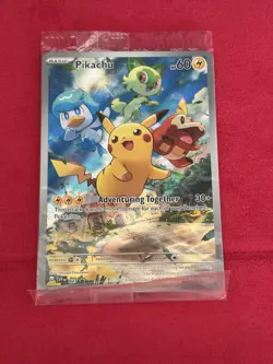 SEALED Pikachu 027 Sv: Scarlet & Violet Promo Cards Holo - Image 1