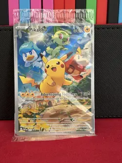 SEALED Pikachu 027 Sv: Scarlet & Violet Promo Cards Holo - Image 3