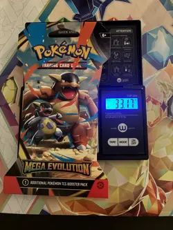 (VERY HEAVY) 33.17g Pokemon TCG Mega Evolution Sleeved Booster Pack (SEALED)✅ - Image 1