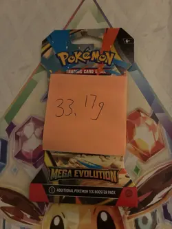 (VERY HEAVY) 33.17g Pokemon TCG Mega Evolution Sleeved Booster Pack (SEALED)✅ - Image 2
