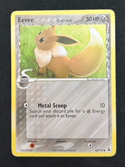 2005 POKEMON EX DELTA SPECIES 68/113 EEVEE - HP/DMG - Image 1