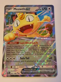 Meowth EX 62/88 : Double Rare - Perfect Order (POR) Pokemon TCG English - Image 1