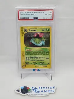 Venusaur 30/165 Holo PSA 8 Pokemon Expedition Base Set Graded NM MT *CCGHouse* - Image 1
