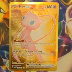 Pokemon Mew EX 205/165 Scarlet & Violet 151 Double Rare Full Art Holo 180 HP - Image 1