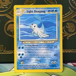 Pokemon - Light Dewgong - Neo Destiny 45/105 - Uncommon - LP - Image 1