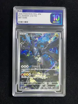 2025 Pokemon TCG Japanese N's Zekrom M2a 210/193 AR Holo PLG 10 Gem Mint YX89 - Image 1