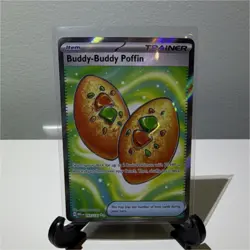 Pokemon Buddy-Buddy Poffin Mega Evolution Full Art Holo 167/132 - Image 1