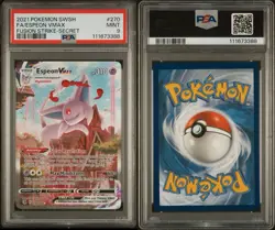 Pokemon Espeon VMAX 270/264 Fusion Strike Alternate Art Secret Rare Holo PSA 9 - Image 1