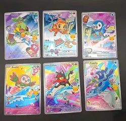 Pokemon First Partner Sinnoh & Alola Starters Black Star Promo 30th Anniversary - Image 1