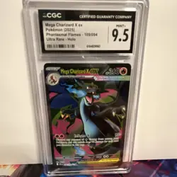 Pokemon TCG Mega Charizard X ex 109/094 Phantasmal Flames Ultra Rare CGC 9.5 - Image 1