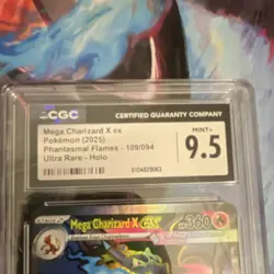 Pokemon TCG Mega Charizard X ex 109/094 Phantasmal Flames Ultra Rare CGC 9.5 - Image 4