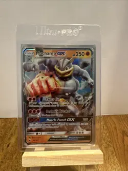 Pokemon Machamp GX 64/147 Burning Shadows Sun & Moon ULTRA RARE - Image 1