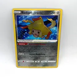 Radiant Jirachi 120/195 Radiant Rare Silver Tempest Pokemon Near Mint - Image 1