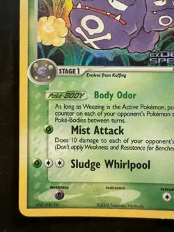 Pokemon Weezing Delta Species 33/113 Rare Reverse Holo Stamped (NM) - Image 4
