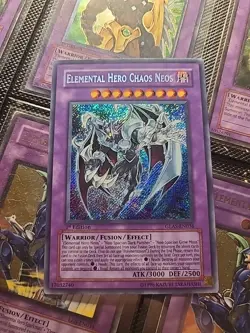 Elemental Hero Chaos Neos Secret Rare 1st Edition GLAS-EN036 - Image 1