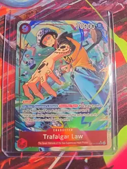 2025 One Piece Trafalgar Law (Alt Art) OP14-009 SR The Azure Sea’s Seven NM - Image 1