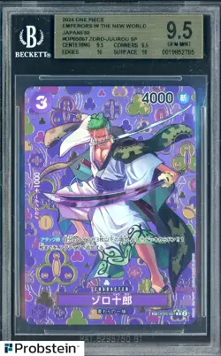 2024 One Piece Japanese Emperors In The New World OP05067 Zoro Juurou SP BGS 9.5 - Image 1