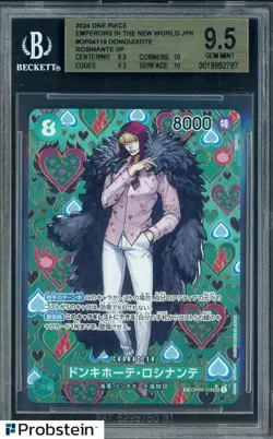 2024 One Piece JPN Emperors In the New World OP04119 Donquixote Rosinate BGS 9.5 - Image 1