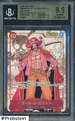 2024 One Piece JPN Emperors In The New World Gol D. Roger Alt Art SEC BGS 9.5 - Image 1