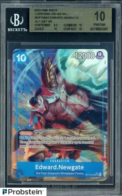 2025 One Piece Carrying On His Will OP13042 Edward Newgate Art SR BGS 10PRISTINE - Image 1