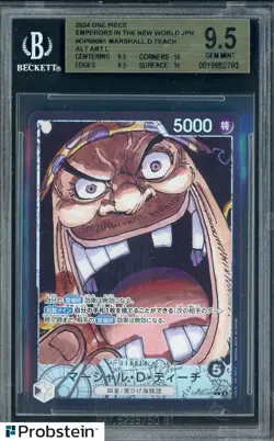 2024 One Piece JPN Emperors In The New World OP09081 Marshall D Teach BGS 9.5 - Image 1